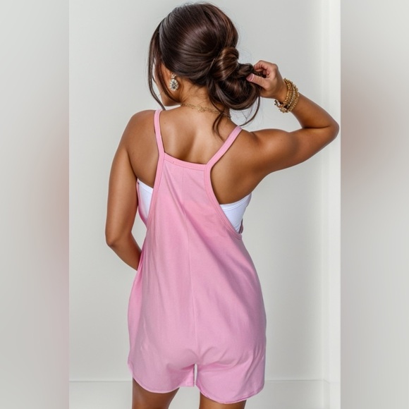Make it True Light Pink Romper with Pockets - Picture 3 of 4